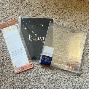 Erin Condren bundle, snap in dashboard, Believe cover and planner stand